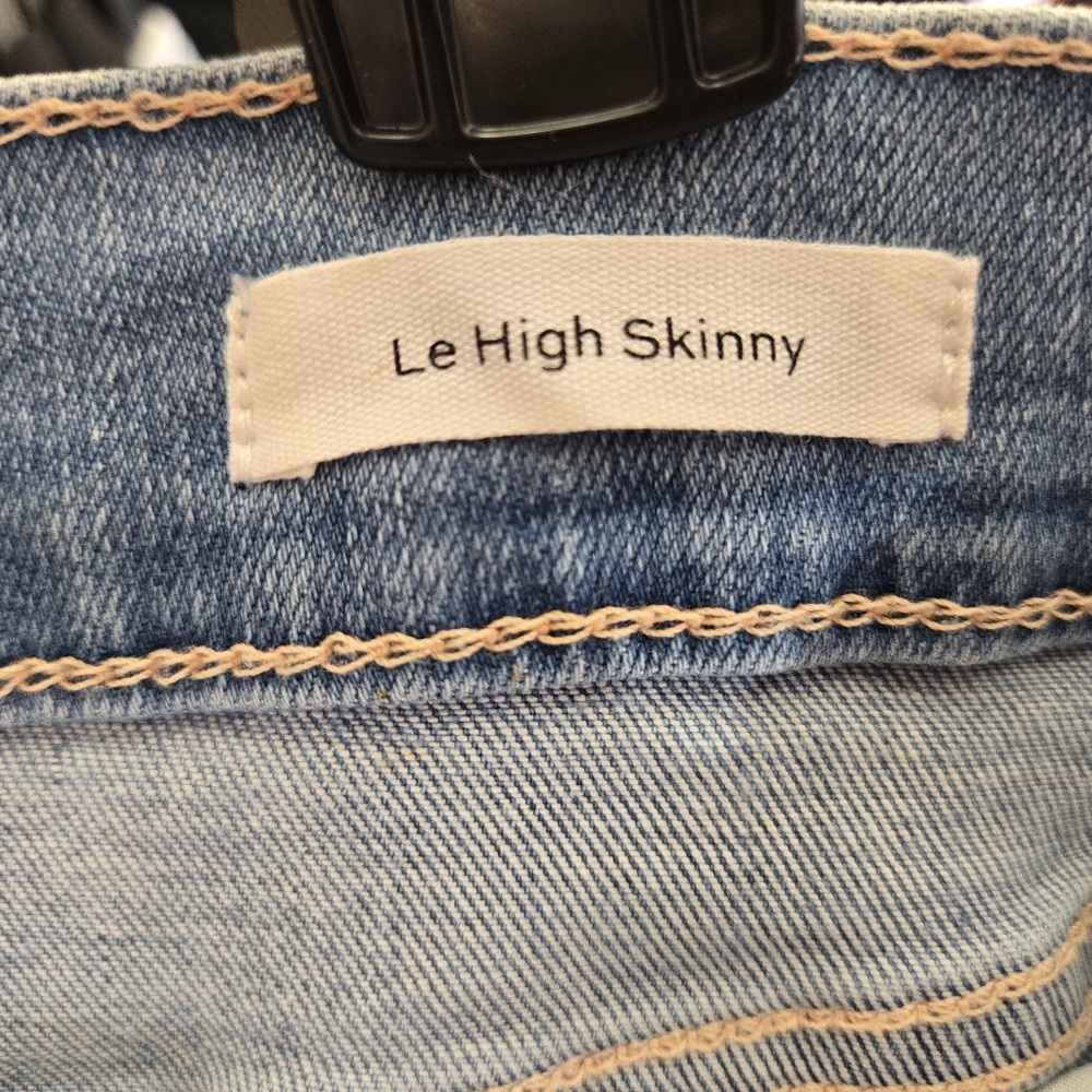 NWT Frame Le High‎ Skinny Raw Hem After Jeans NWT Size 32/ 12 - Picture 5 of 15